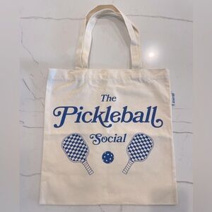 Aluci Pickleball Social Canvas Tote Bag, Brand New